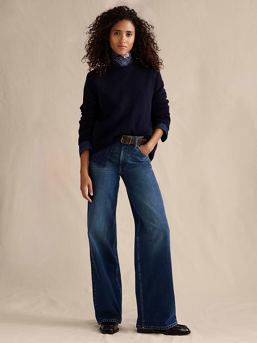 Banana Republic The Icon Classic Wide-Leg Jean — photo 1