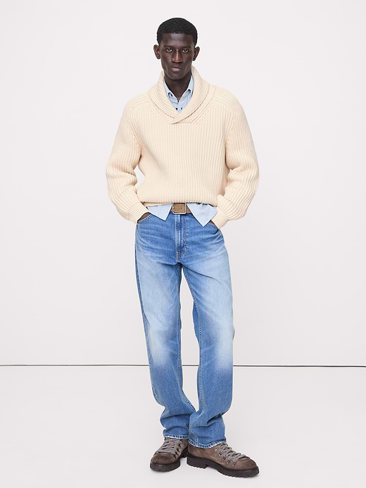 Banana Republic Ribbed Shawl-Collar Sweater — photo 1
