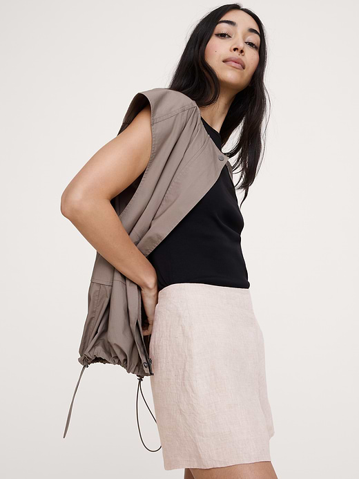 Banana Republic High-Rise 3" Linen Short — photo 4