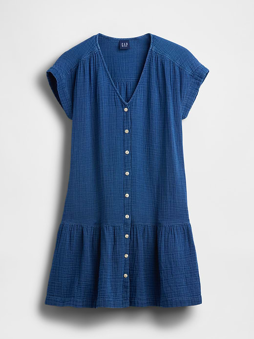 Gap Cotton Gauze Drop-Waist Shirtdress — photo 6