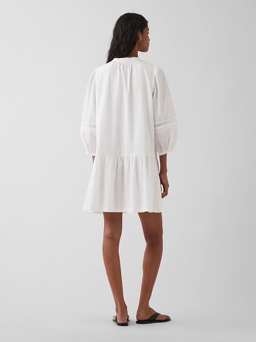 Gap Lace-Trim Drop-Waist Mini Dress — photo 3