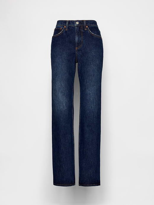 Gap Mid Rise Relaxed Straight Jeans — photo 6