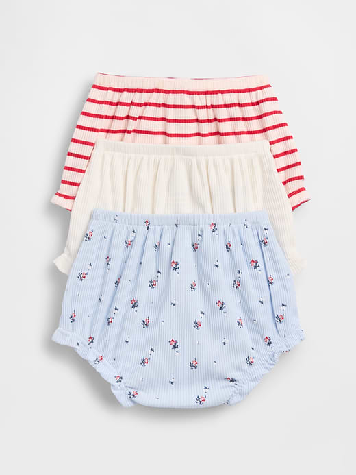 Gap Baby First Favorites TinyRib Ruffle Bloomers (3-Pack) — photo 3