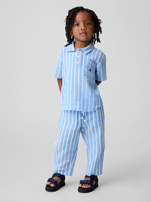Gap Baby & Toddler Cotton Gauze Pull-On Barrel Pants — photo 1