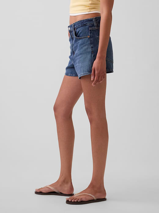 Gap 3.5" High Rise Relaxed Straight Denim Shorts — photo 4