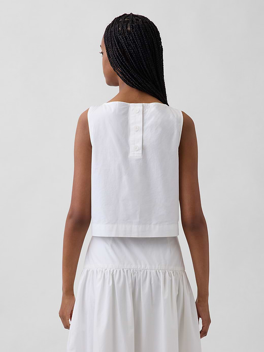Gap Poplin Boatneck Shell Tank Top — photo 4