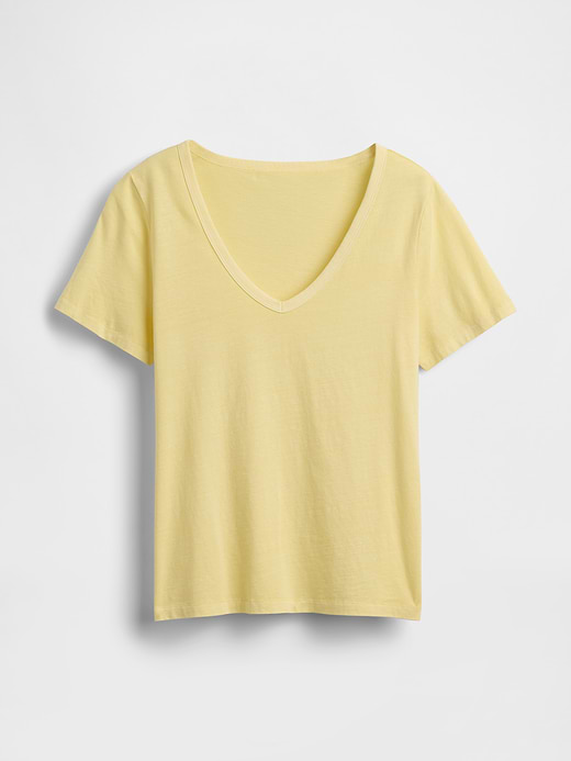 Gap Organic Cotton VintageSoft V-Neck T-Shirt — photo 5