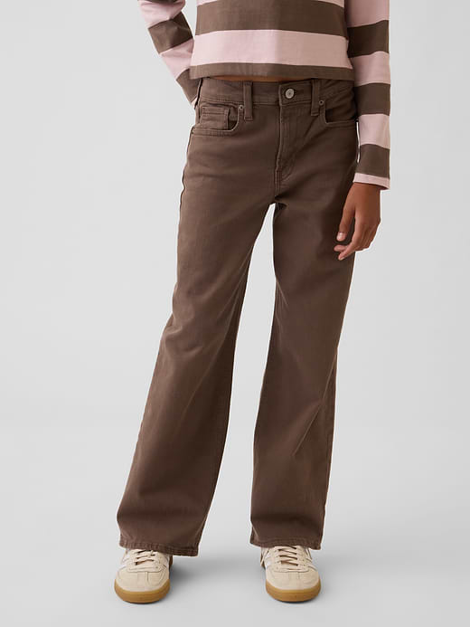 Gap Kids Low Rise Stride Wide-Leg Jeans — photo 4