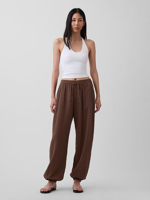 Gap Cotton Gauze Easy Joggers — photo 7