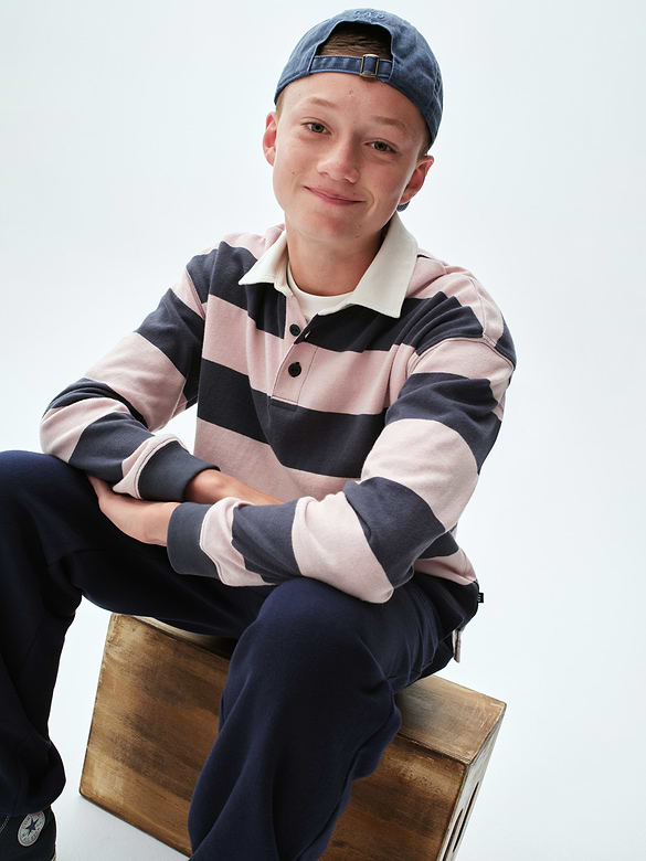 Gap Kids Heavyweight Relaxed Polo Shirt — photo 5
