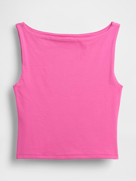 Gap CloseKnit Jersey Boatneck Crop Tank Top — photo 5