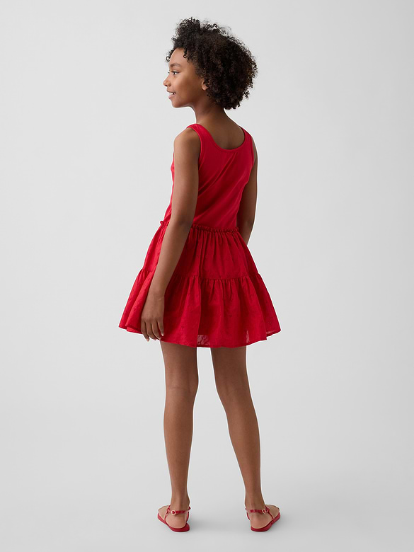 Gap Kids Mixed Media Tiered Tank Dress — photo 4