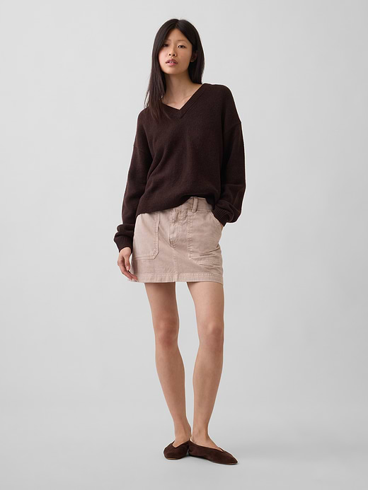 Gap CashSoft Oversized V-Neck Sweater — photo 3