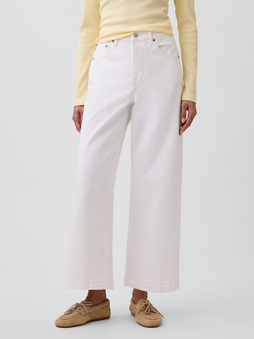 Gap High Rise Stride Wide-Leg Ankle Jeans — photo 3