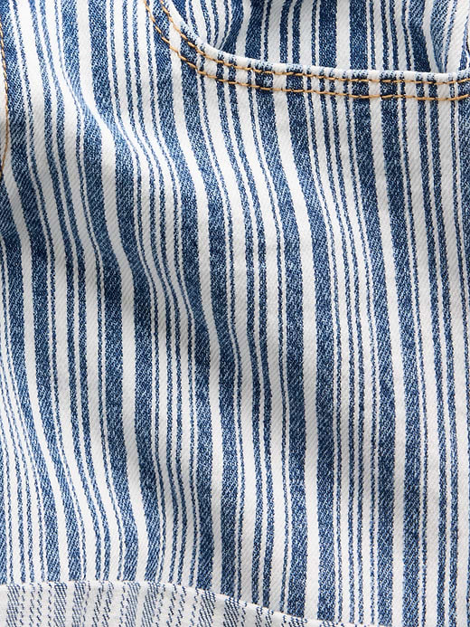 Gap Kids Denim Stripe Midi Shorts — photo 7