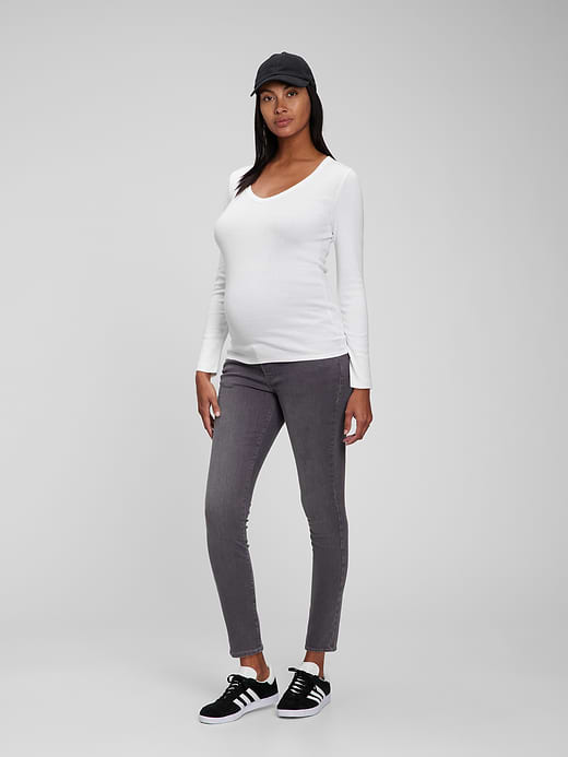 Gap Maternity True Waistband Full Panel True Skinny Jeans — photo 1