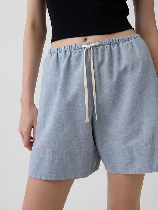 Gap 6" Linen-Blend Easy Shorts — photo 6