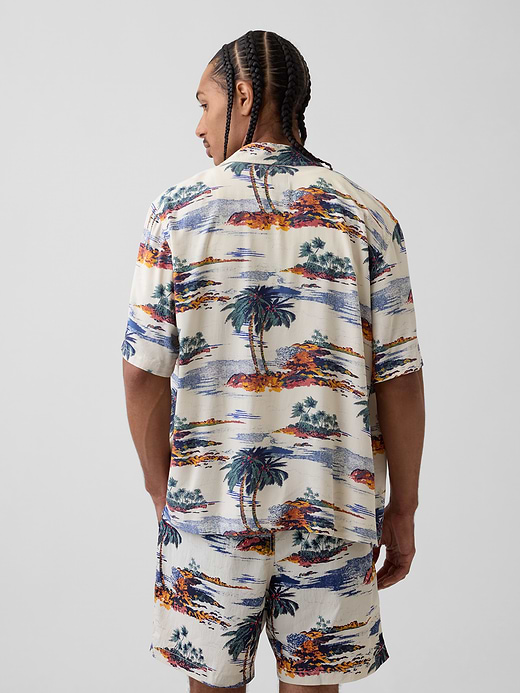 Gap Relaxed Camp Collar Shirt — photo 4