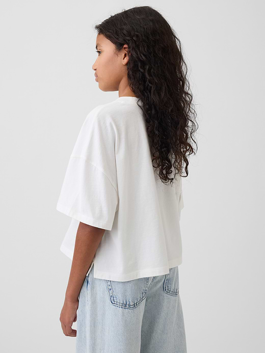 Gap Kids State Logo Oversized Boxy T-Shirt — photo 4