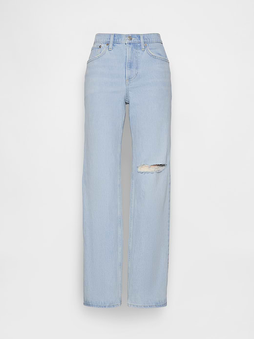 Gap Mid Rise Relaxed Straight Jeans — photo 14