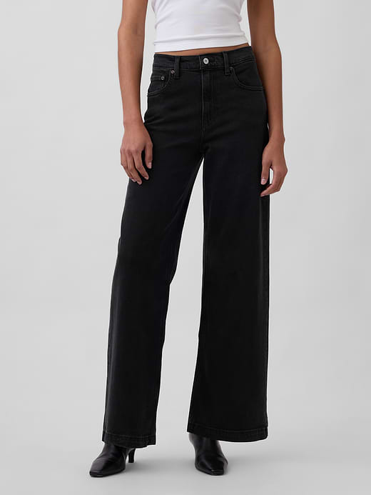 Gap High Rise Stride Wide-Leg Jeans — photo 3