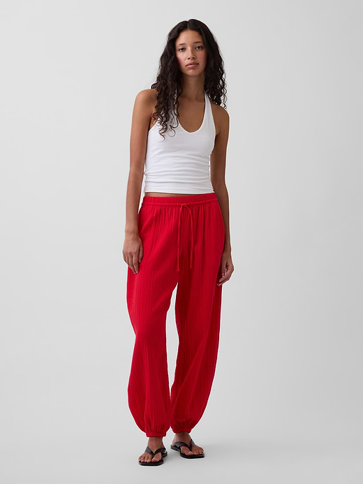 Gap Cotton Gauze Easy Joggers — photo 7