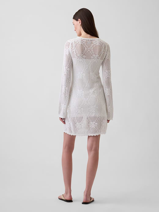 Gap Pointelle Sweater Mini Dress — photo 3