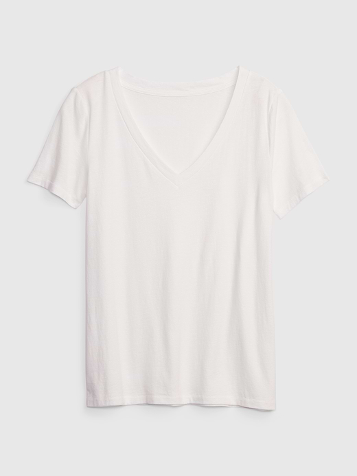 Gap Organic Cotton VintageSoft V-Neck T-Shirt — photo 5