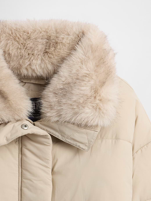 Gap Faux Fur-Trim Puffer Jacket — photo 5