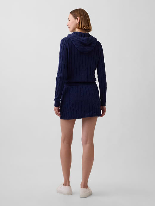 Gap 100% Cotton Cable-Knit Mini Skort — photo 3