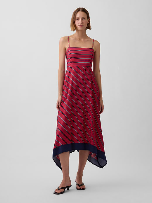 Gap Stripe Handkerchief Midi Dress — photo 1