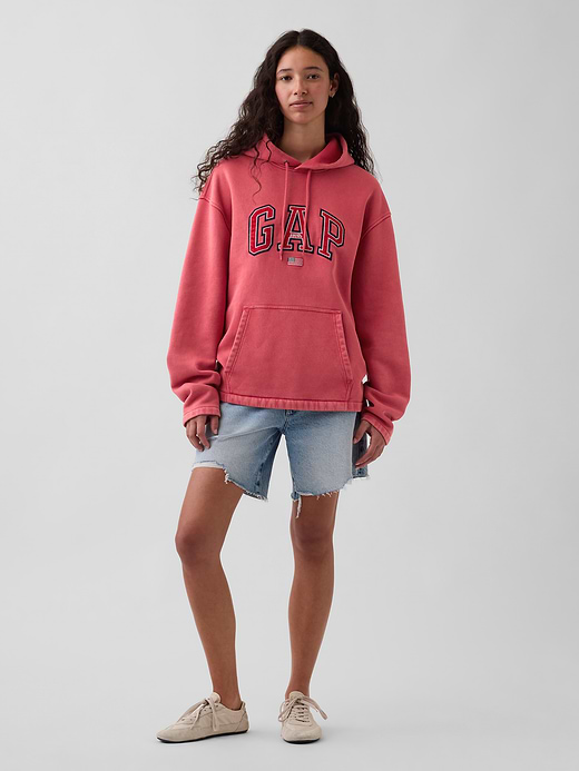 Gap VintageSoft Oversized Americana Logo Hoodie — photo 7