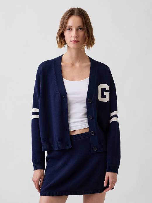 Gap 100% Cotton Oversized Cardigan Sweater — photo 1