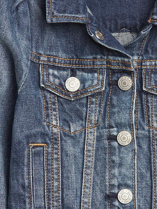 Gap Gap × Disney Baby & Toddler Minnie Mouse Icon Denim Jacket — photo 4