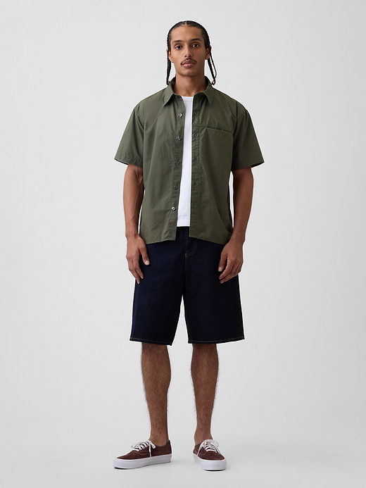 Gap Poplin Relaxed Shirt — photo 3