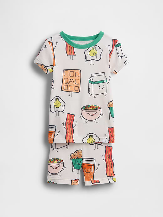 Gap Baby & Toddler Organic Brushed Cotton Tomato PJ Short Set — photo 1