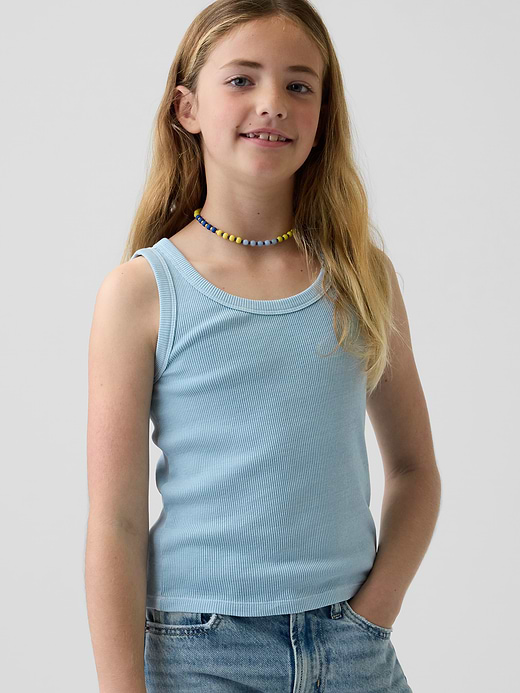 Gap Kid Rib Scoop Tank Top — photo 1