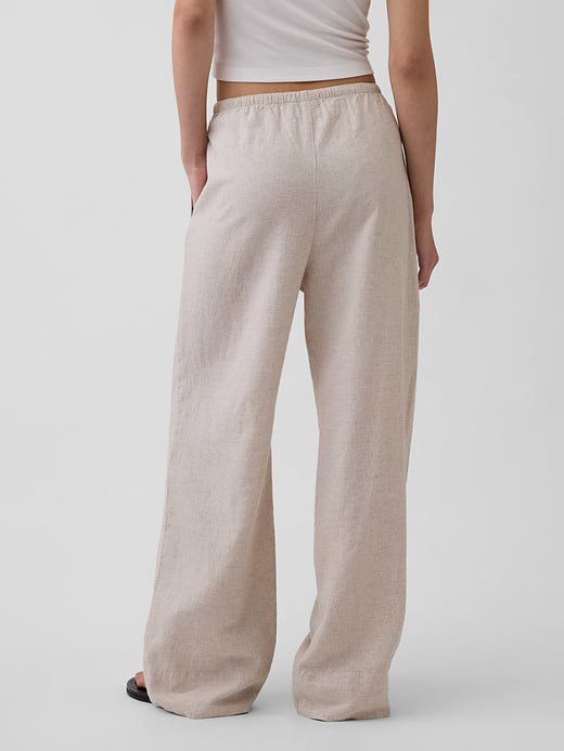 Gap Linen-Blend Easy Wide-Leg Pants — photo 5