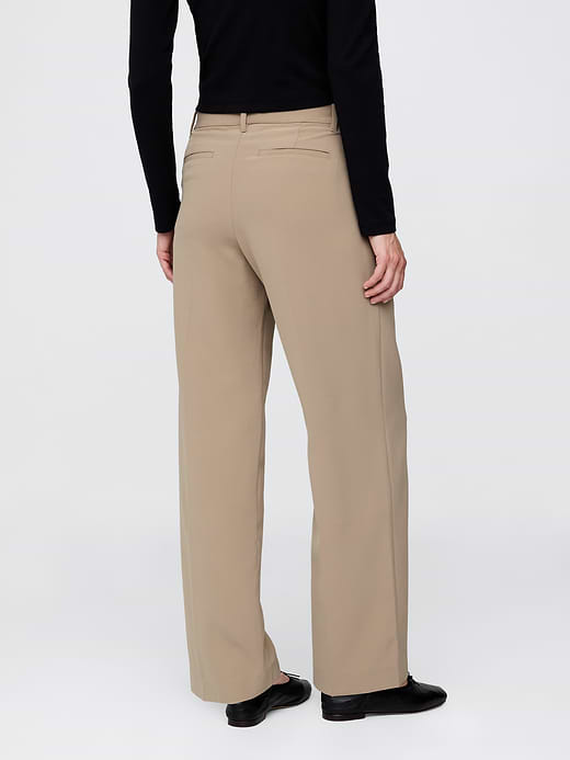 Gap 365 Low Rise Brushed Twill Pleated Trousers — photo 5