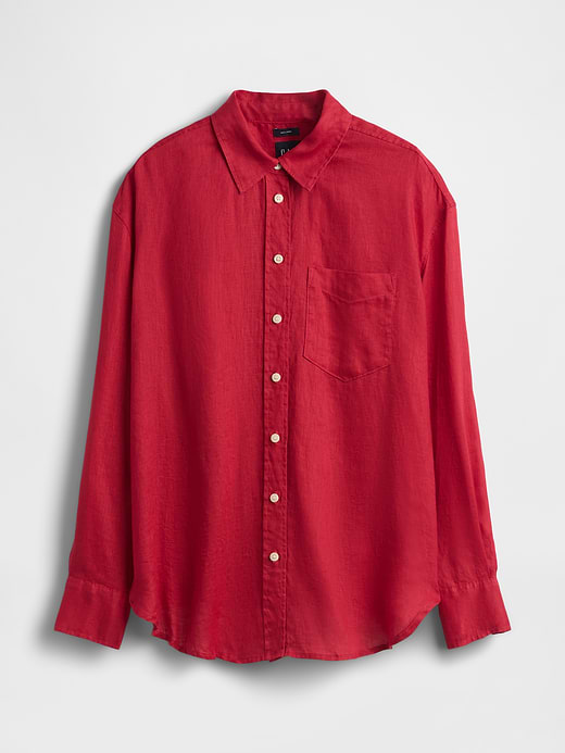 Gap 100% Linen Oversized Shirt — photo 6