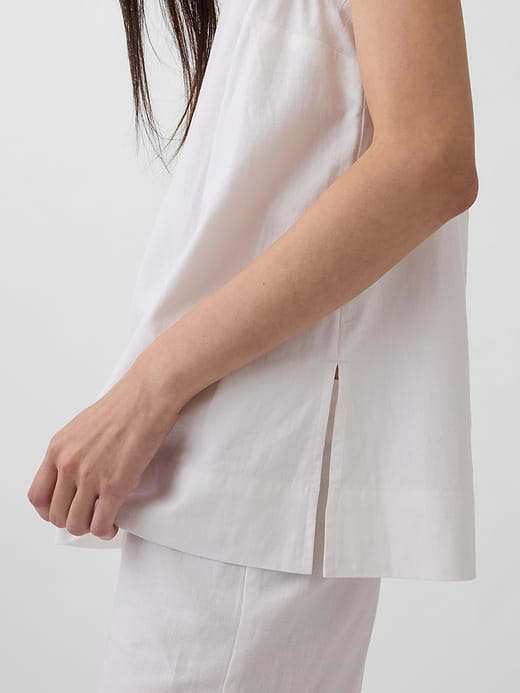 Gap Linen-Blend Shell Tank Top — photo 5