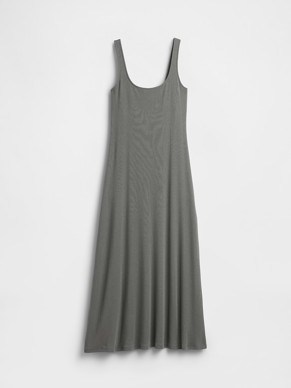 Gap Modern Rib Square-Neck Maxi Dress — photo 6