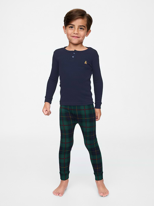 Gap Baby & Toddler Organic Brushed Cotton Henley PJ Set — photo 1