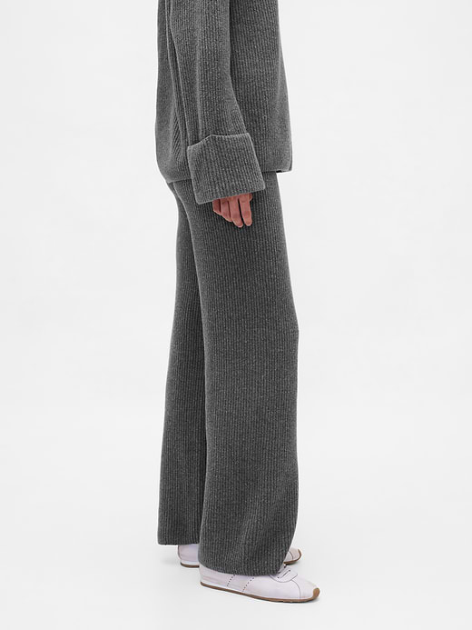 Gap CashSoft Shaker-Stitch Sweater Pants — photo 4