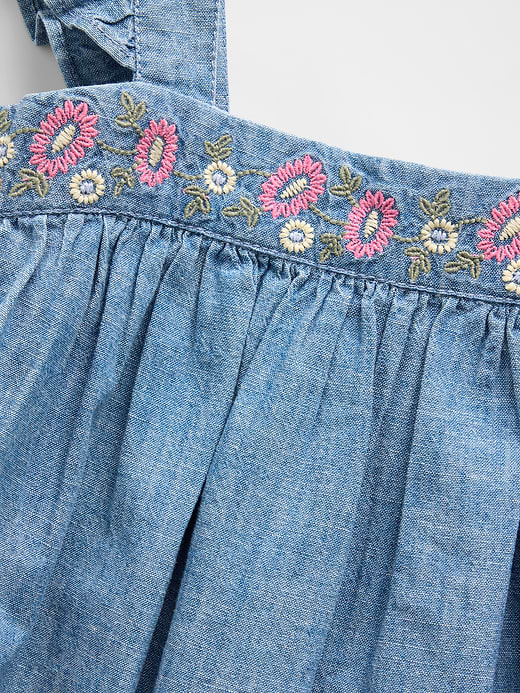 Gap Baby & Toddler Embroidered Denim Dress — photo 5
