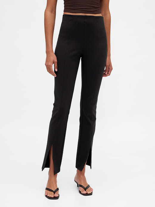 Gap High Rise Double Knit Split-Hem Flare Pants — photo 3