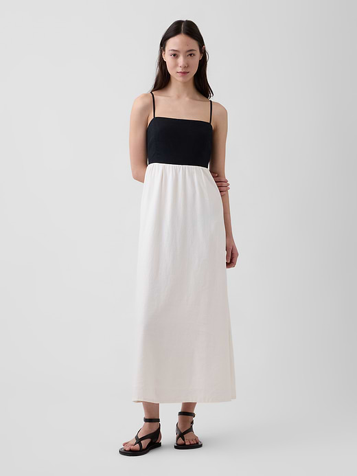 Gap Linen-Blend Empire Waist Maxi Dress — photo 1