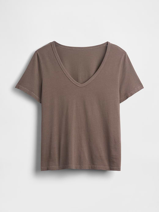 Gap Organic Cotton VintageSoft V-Neck T-Shirt — photo 5