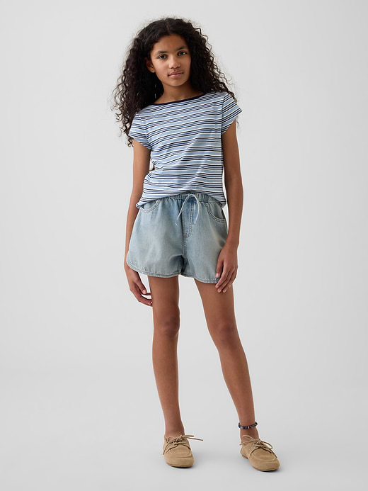 Gap Kids High Rise Denim Easy Shorts — photo 1