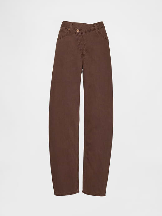 Gap High Rise Barrel Jeans — photo 8